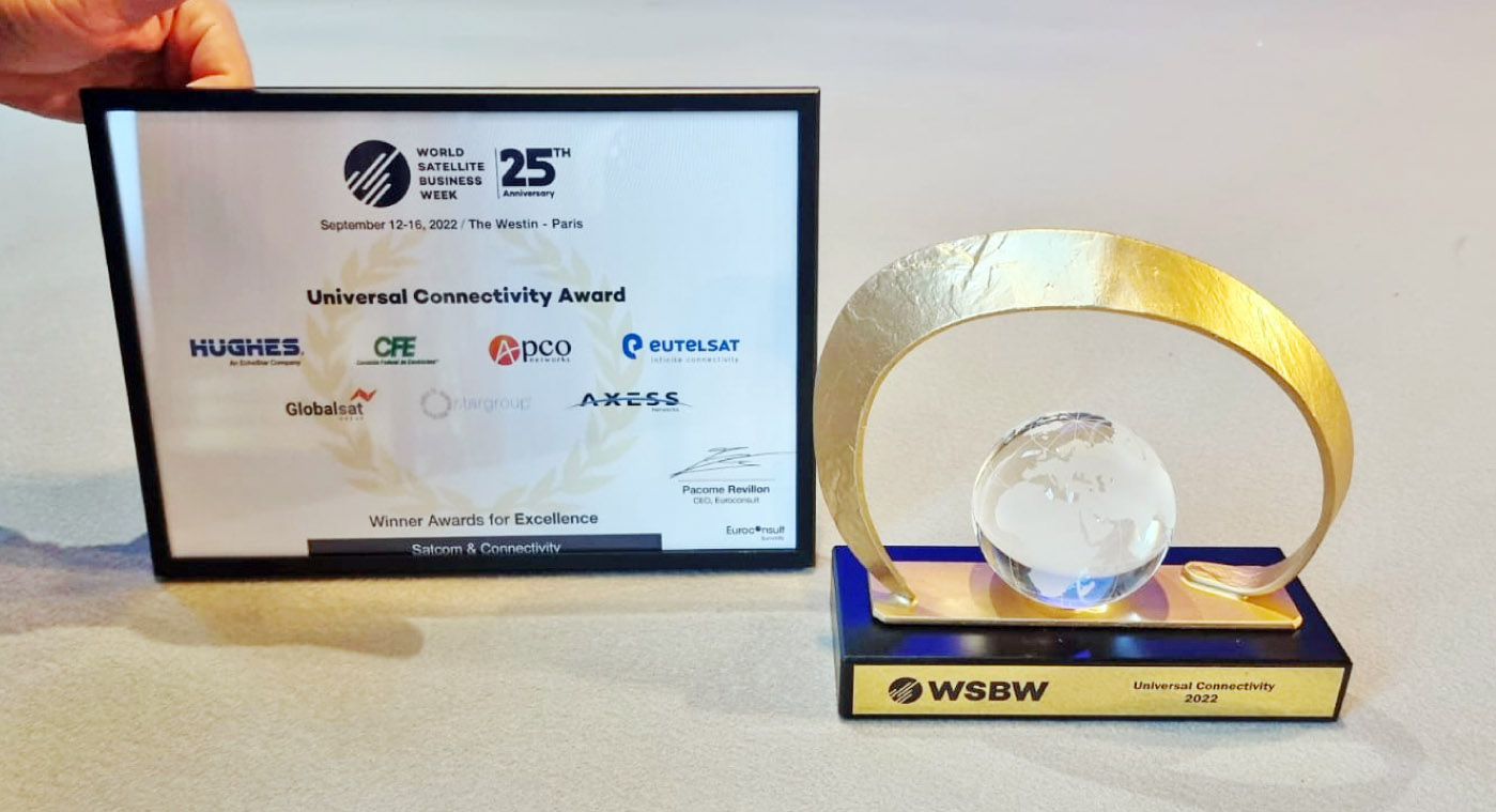 Apco Networks SA de CV se complace en recibir el premio por Excelencia
en Conectividad